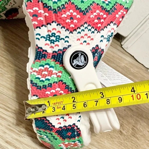 Crocs Classic Lined Holiday Charm Clog - Christmas White - Womens 10 - M8 - NEW - Picture 9 of 9